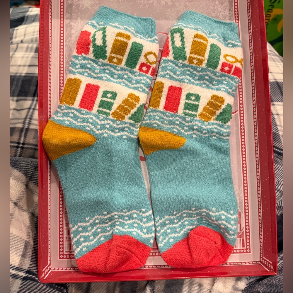 Book Lovers Fuzzy Socks (Brand New)